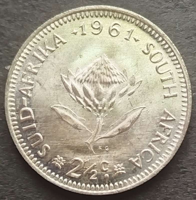 1961  2 1/2 Cent  Coin   SILVER   0.500             SUN16997