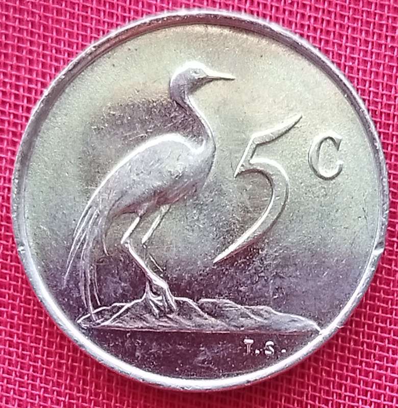 1968   5c   COIN   (Afrikaans)       SUN17053