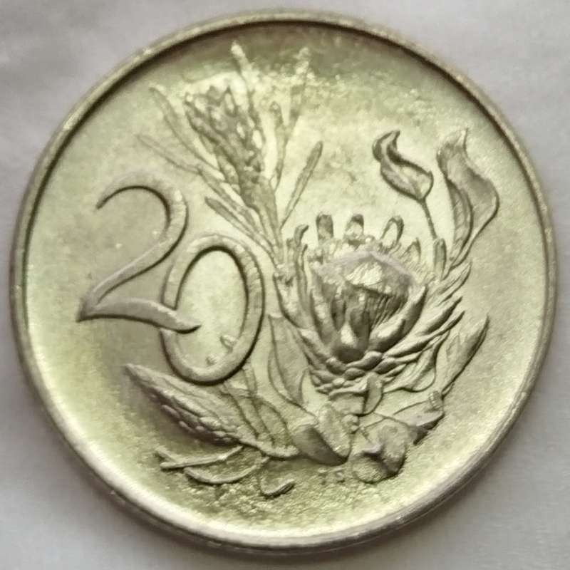 1965   20c   COIN   (Afrikaans)       SUN17111