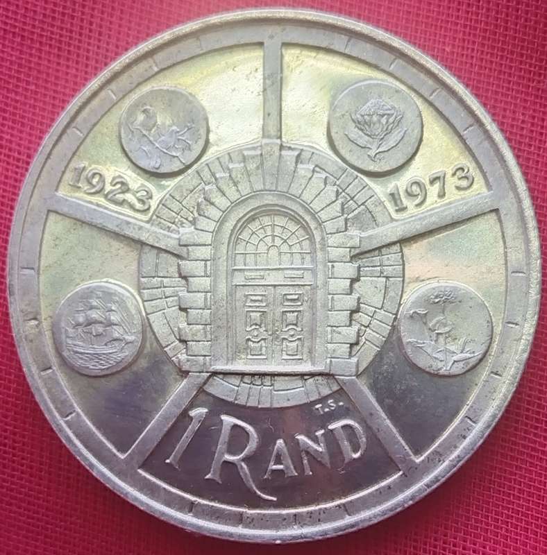 1974  SILVER   R1   COIN   ( Pretoria Mint Anniversary)       17119