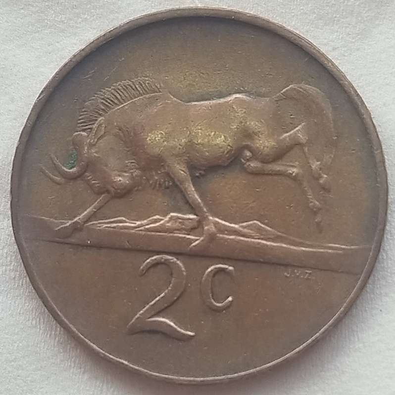 1965   2c   COIN   (Afrikaans)       SUN17159