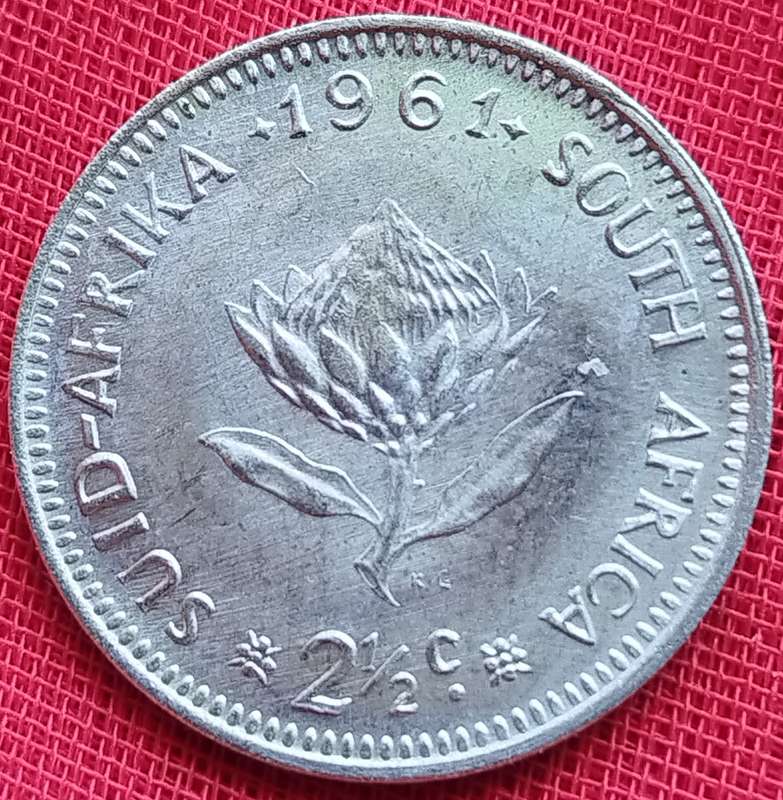 1961      2 1/2 Cent  Coin   SILVER   0.500             SUN17232