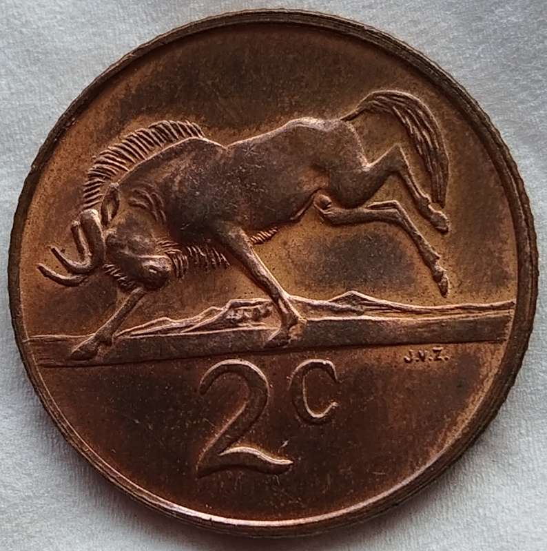 1968   2c   COIN   (Afrikaans)       SUN17246