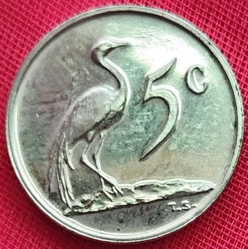 1971   5c   Coin     RSA           SUN17315