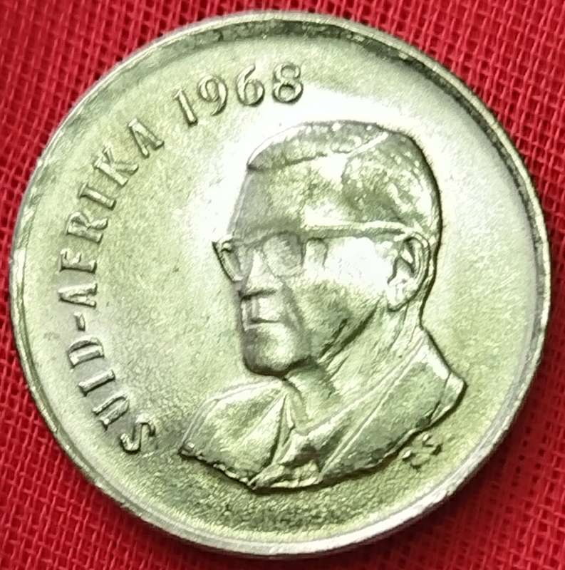 1968   5c   COIN   (Afrikaans)       SUN17321