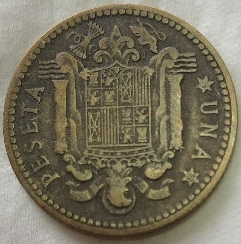 1947       Una Peseta  Coin       Spain         SUN17326