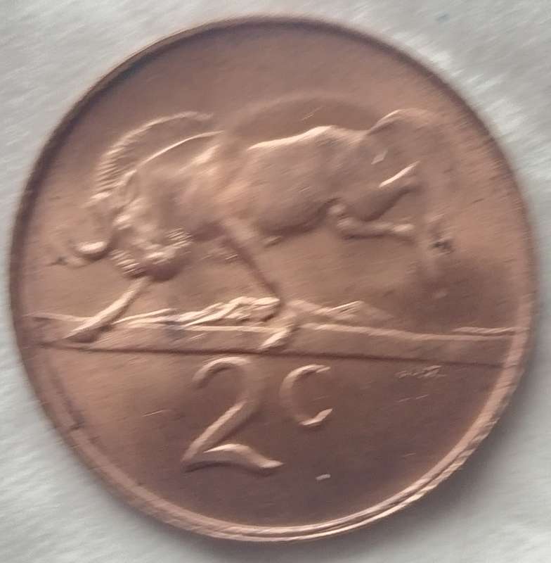 1965   2c   COIN   (Afrikaans)       SUN17333