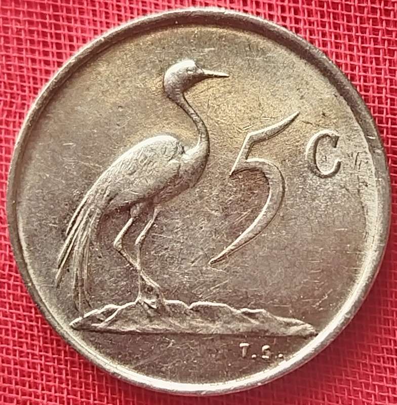 1968   5c   COIN   (Afrikaans)       SUN17334