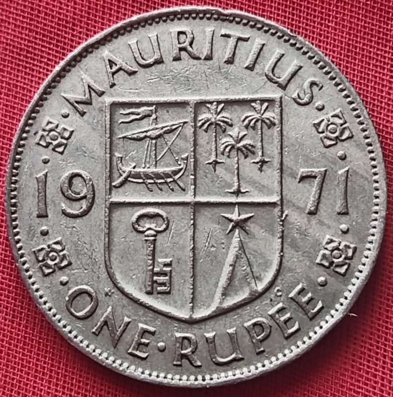 1971       ONE Rupee Coin     Mauritius       SUN17340