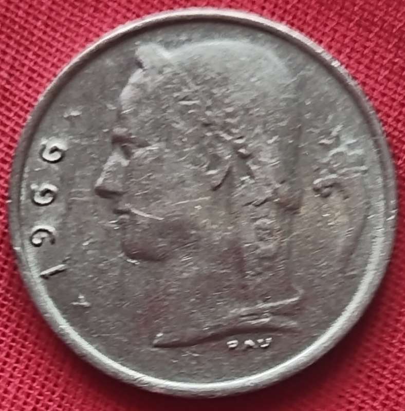 1966      1 Franc  COIN      Belgium          SUN17342