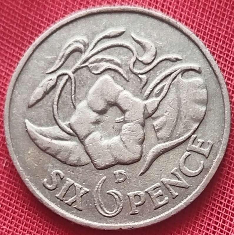 1964     SIX PENCE  COIN        ZAMBIA                       SUN17343