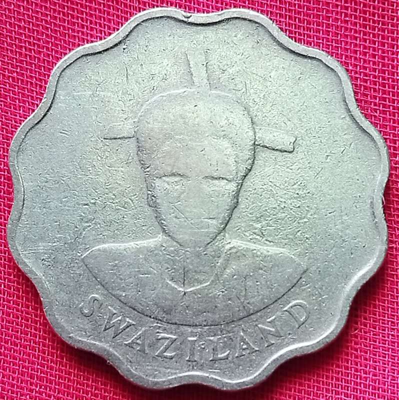 1986   20 CENTS COIN       SWAZILAND                      SUN17345