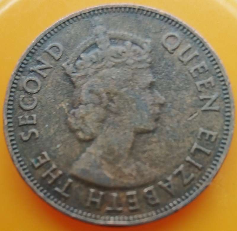 1971  FIVE CENTS     Mauritius       SUN17368