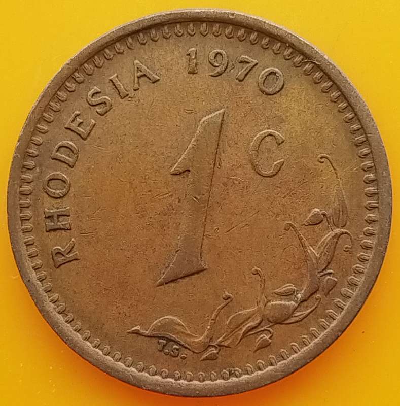 1970     ONE Cents  COIN       Rhodesia               SUN17382