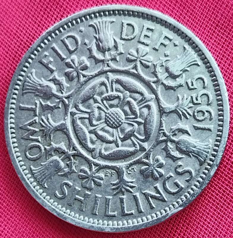 1955 -   TWO SHILLING Coin      United Kingdom         SUN17387