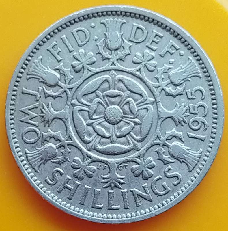 1955 -   TWO SHILLING Coin      United Kingdom         SUN17402