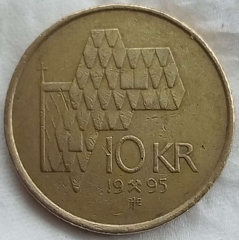 1995      10 Kroner - Harald V     NORWAY         SUN17403