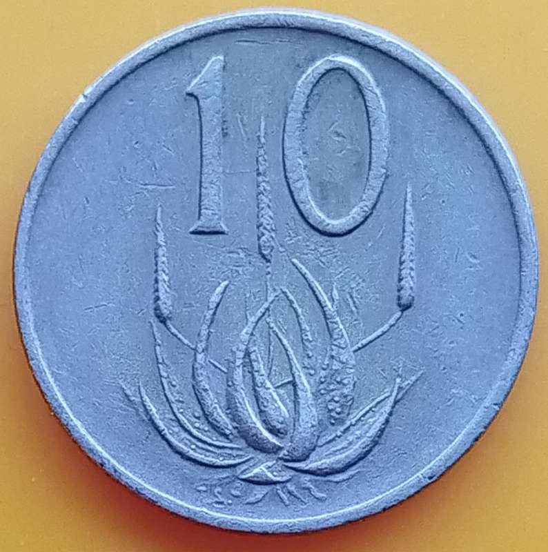 1989   10c   COIN   RSA           SUN17404