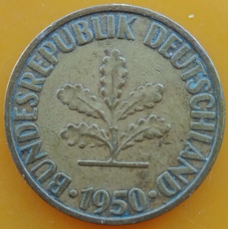1950  10 Pfennig COIN      Germany        SUN17426