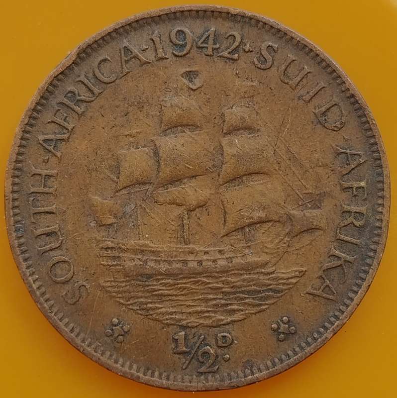 1942     HALF PENNY  COIN        SA                       SUN17433