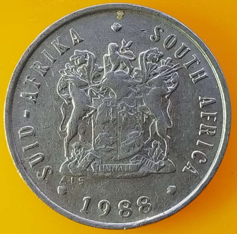 1988   5c   Coin   RSA             SUN17444