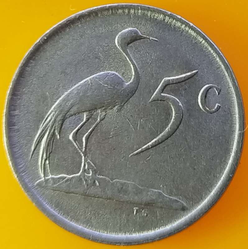 1988   5c   Coin   RSA             SUN17444