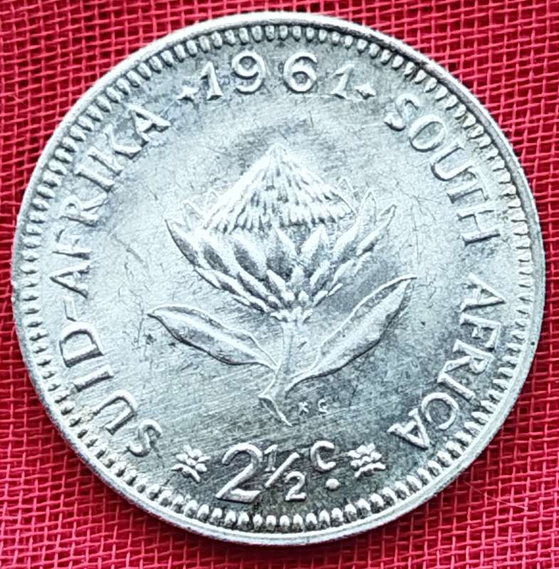 1961  2 1/2 Cent  Coin   SILVER   0.500             SUN17461