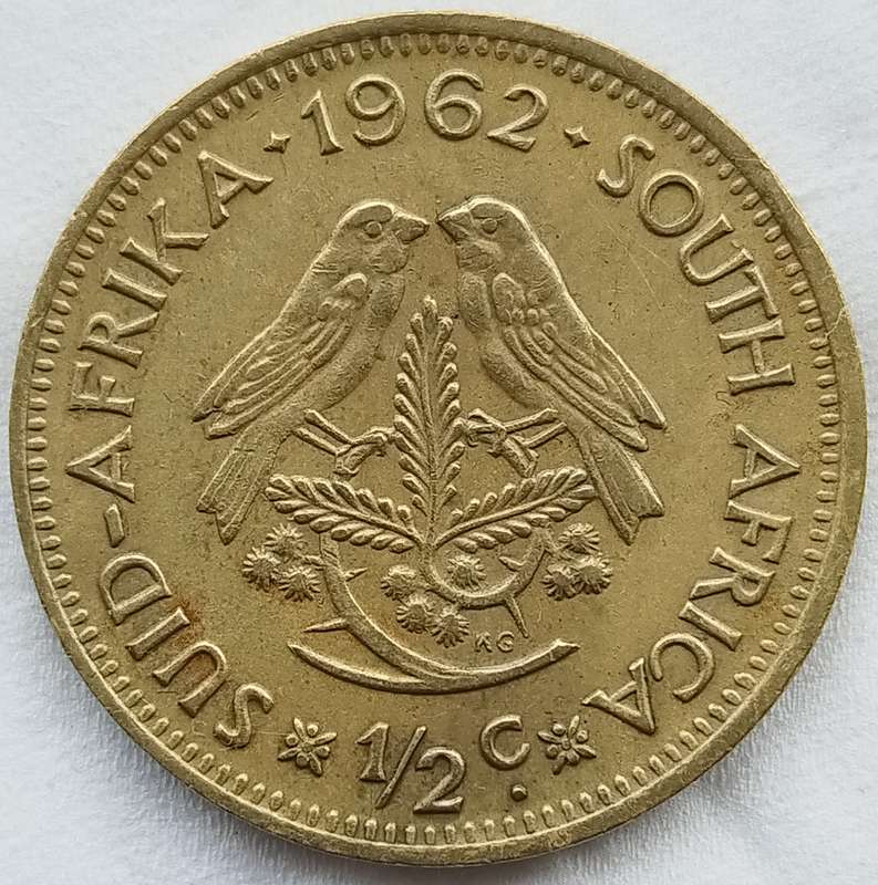 1962  1/2 CENT      RSA       SUN17463