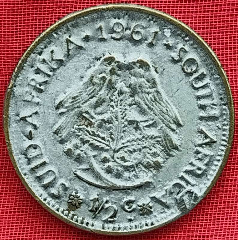 1961  1/2 CENT      RSA       SUN17493