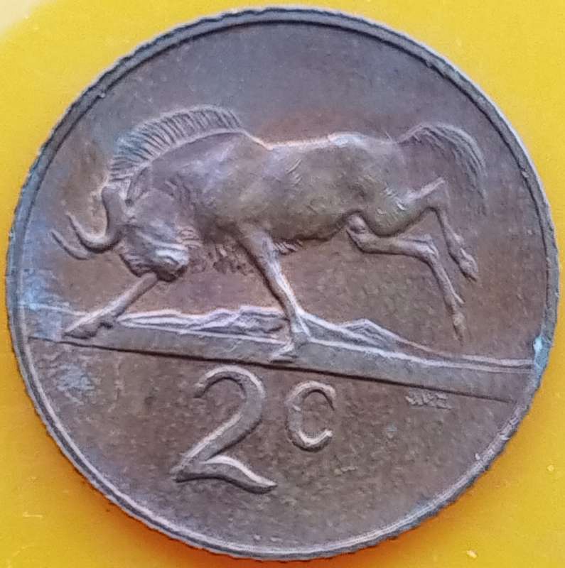 1965   2c   COIN   (Afrikaans)       SUN17494