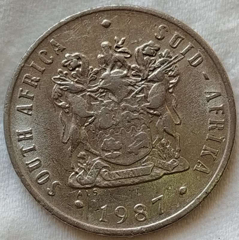 1987  10c   Coin     RSA           SUN17502