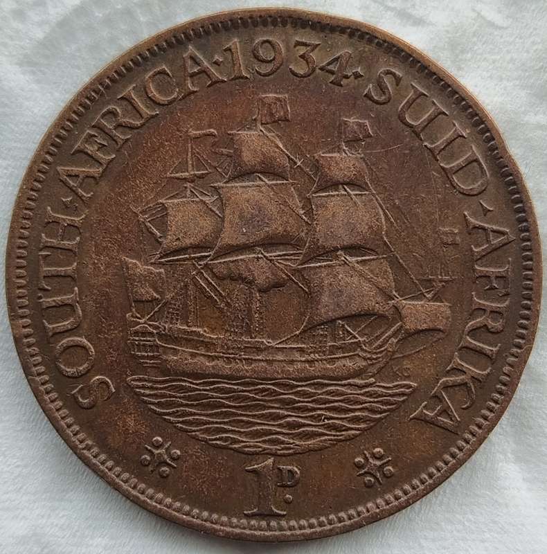 1934     PENNY  COIN        SA                       SUN17532