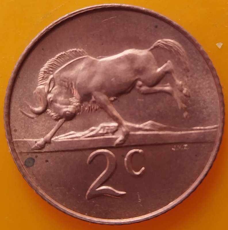 1965   2c   COIN   (Afrikaans)       SUN17543