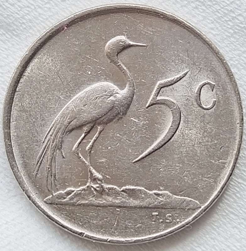 1982   5c   Coin       RSA         SUN17558