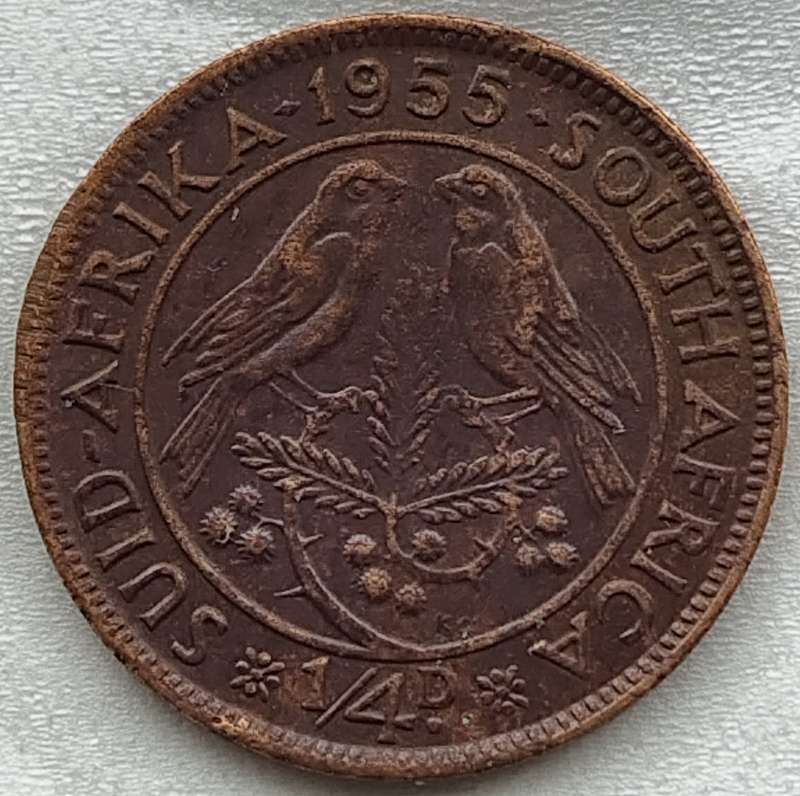 1955       QUARTER  PENNY  COIN        SA                       SUN17577