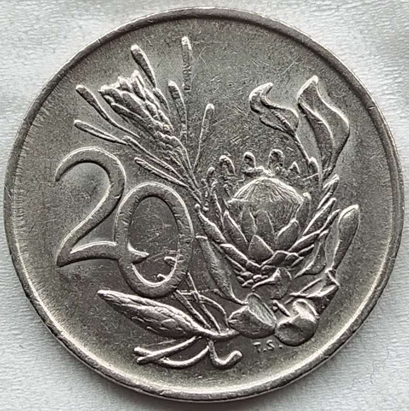 1985   20c   Coin    RSA         SUN17578