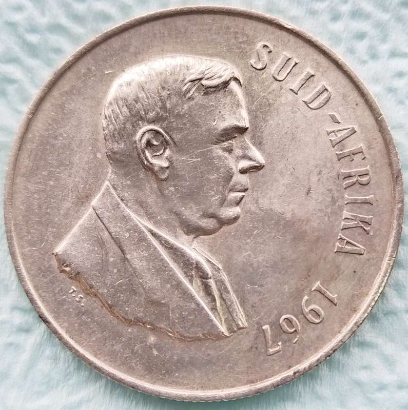 1967  SILVER   R1   COIN   (Afrikaans)       SUN17605