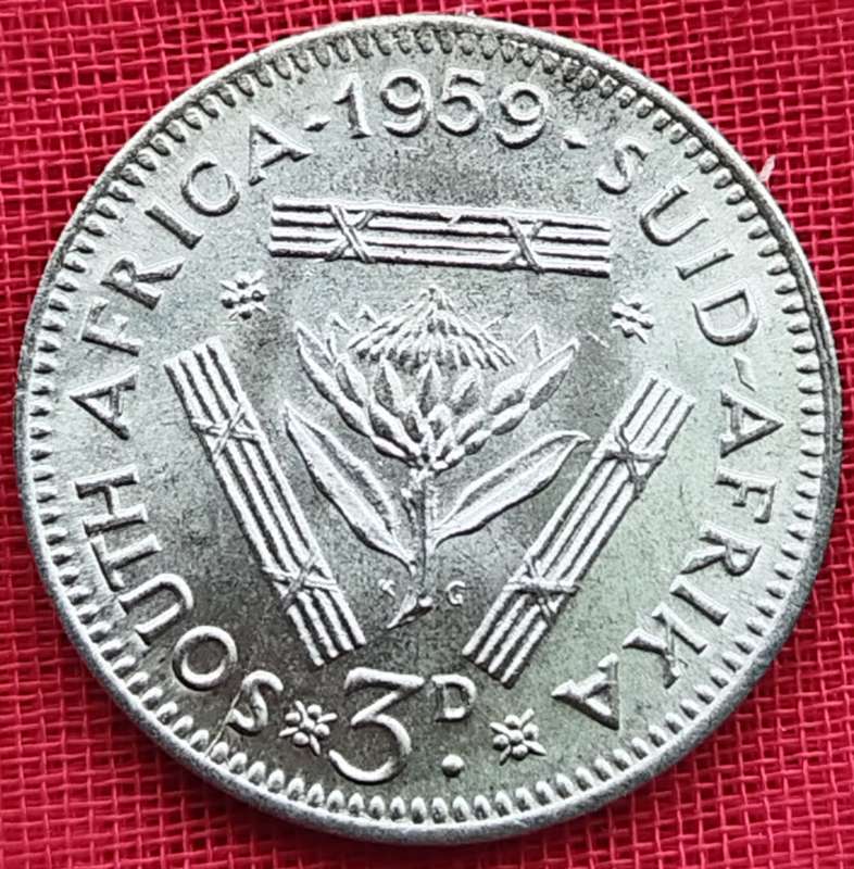 1959  Threepence Coin   (SILVER   0.500)             SUN17611