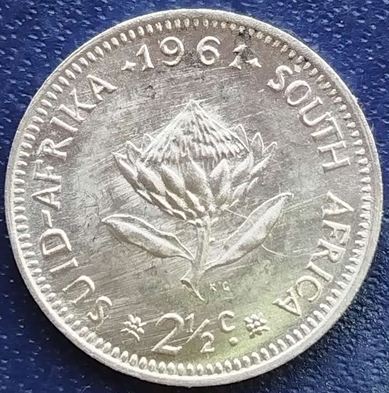 1961  2 1/2 Cent  Coin   SILVER   0.500             SUN17628