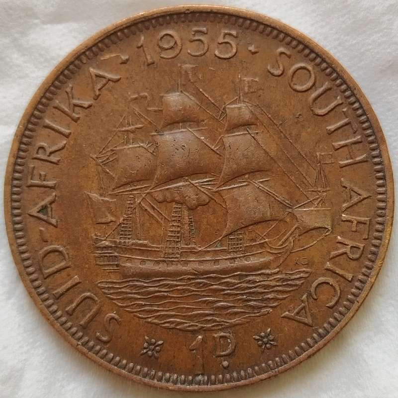 1955     PENNY  COIN        SA                       SUN17654