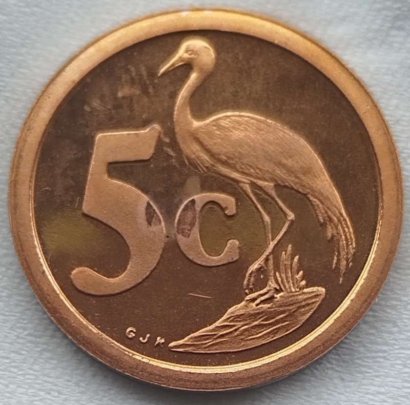 1993   5c  COIN    RSA                      SUN17678