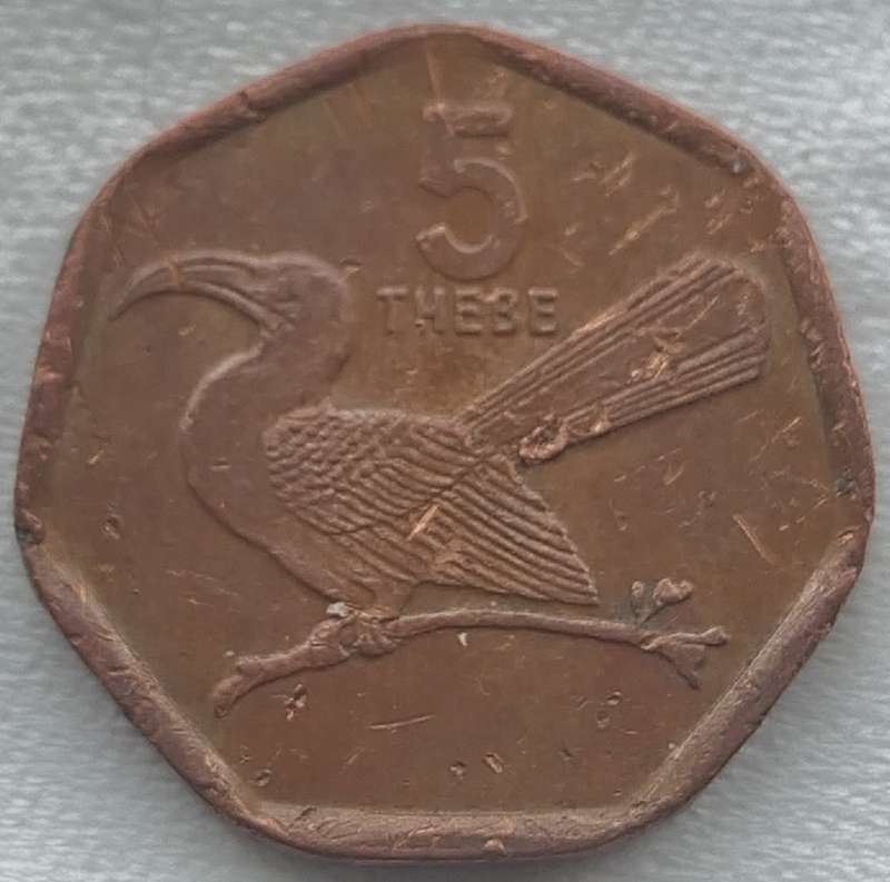 1998   5 THEBE COIN       BOTSWANA                       SUN17681