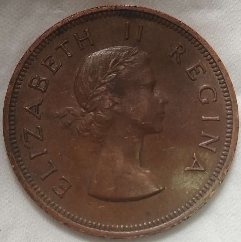 1958     PENNY  COIN        SA                       SUN17693