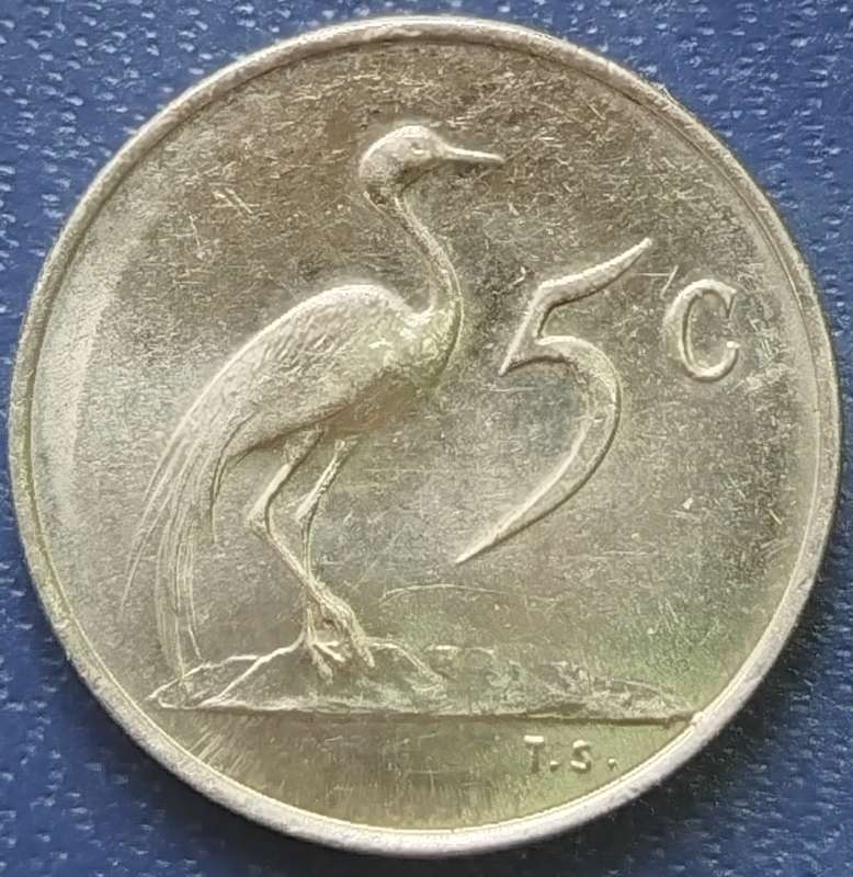 1965   5c   COIN   (Afrikaans)       SUN17695