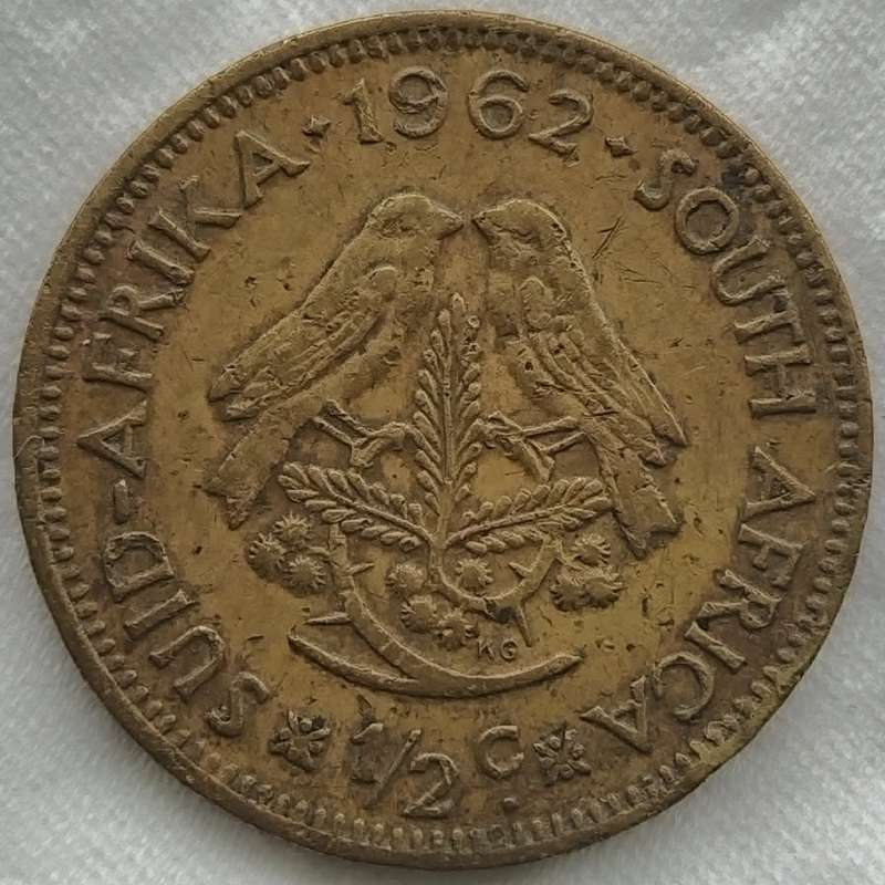 1962  1/2 CENT      RSA       SUN17702