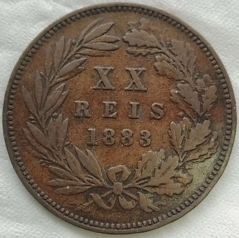 1883          20 Réis - Luíz I   Coin       Portugal        SUN17723