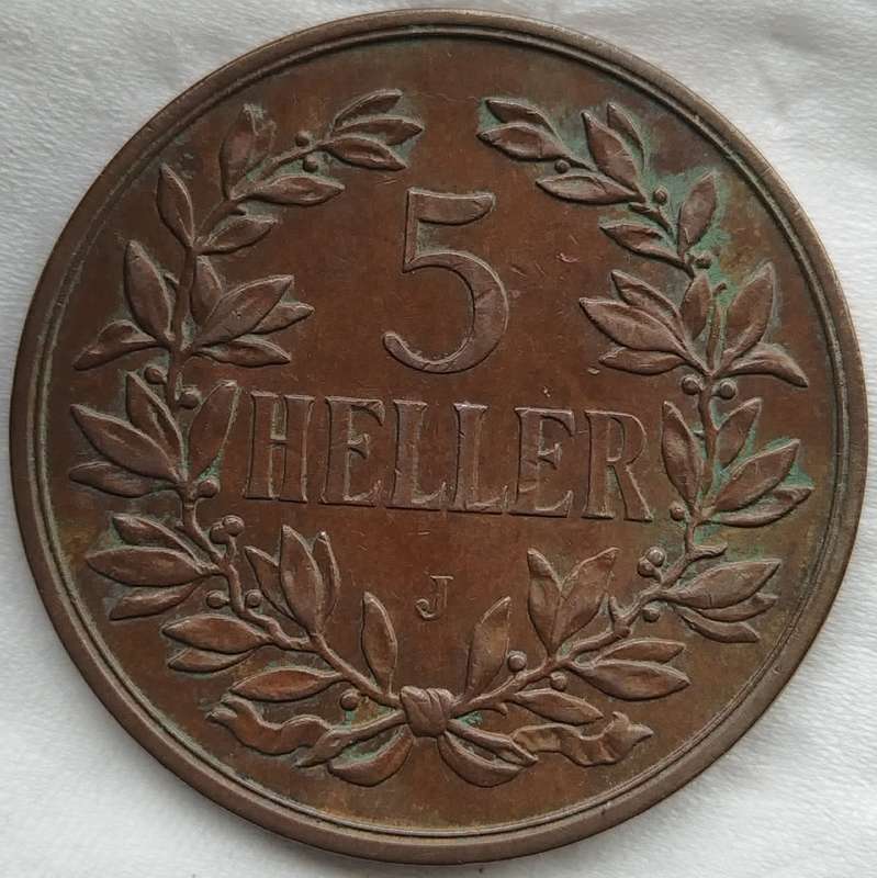 1909       5 Heller - Wilhelm II      German East Africa                   SUN17726