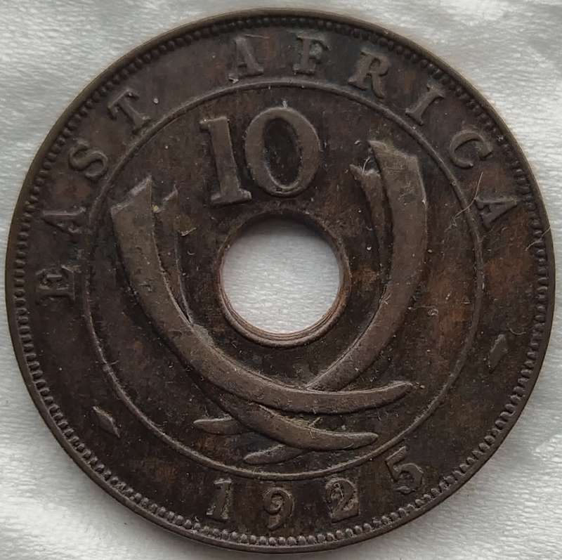 1925  10 Cents - George V       East Africa                   SUN17727