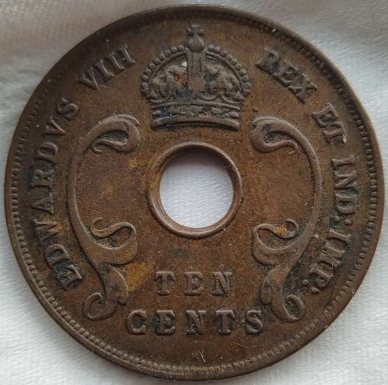 1936  10 Cents - George V       East Africa                   SUN17735