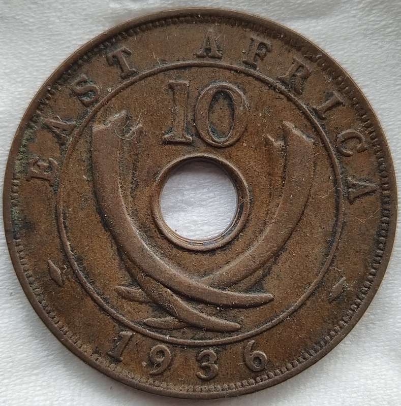 1936  10 Cents - George V       East Africa                   SUN17735